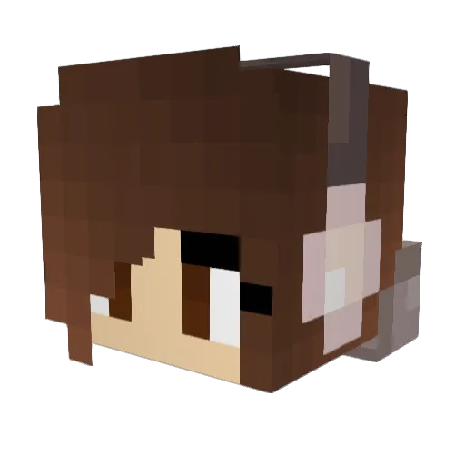 ForeverMarisabel Minecraft avatar head, 3D render