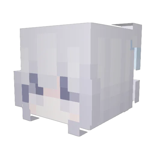 ForeverOvO Minecraft avatar head, 3D render
