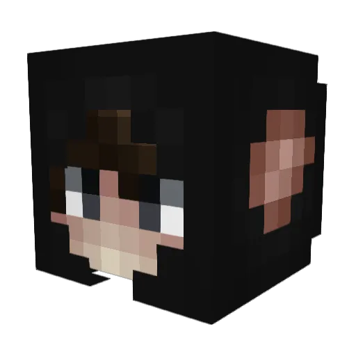 Forfn Minecraft avatar head, 3D render