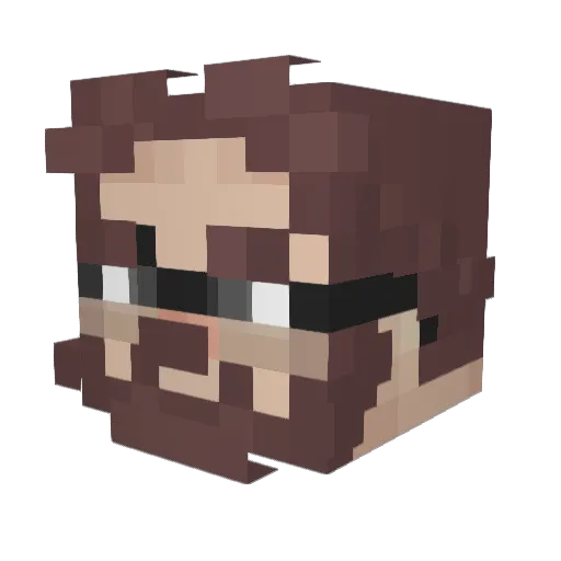 Forg1707 Minecraft avatar head, 3D render