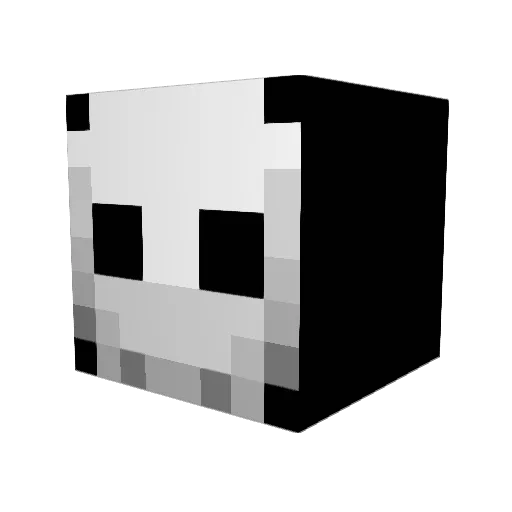 Forgamm Minecraft avatar head, 3D render