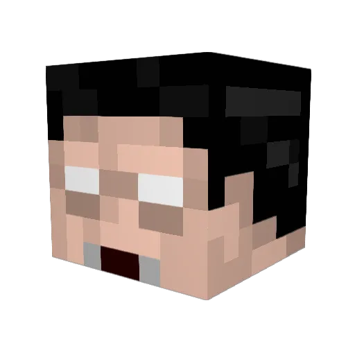 Forgath Minecraft avatar head, 3D render