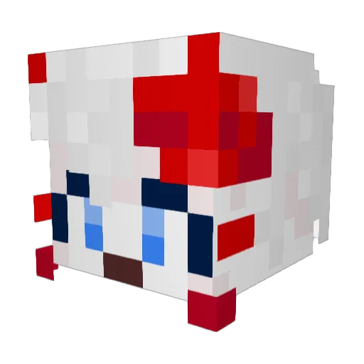 Forgato11 Minecraft avatar head, 3D render