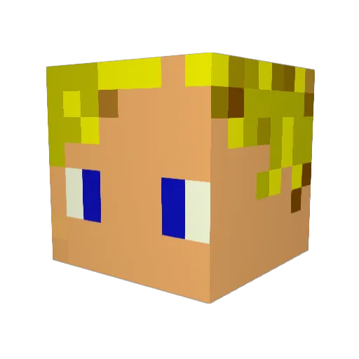 ForgeFaction Minecraft avatar head, 3D render