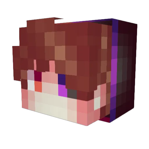 ForgeLive_YT Minecraft avatar head, 3D render