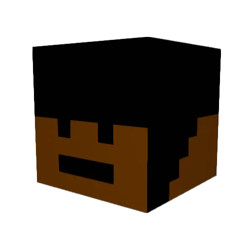 ForgePlayer Minecraft avatar head, 3D render