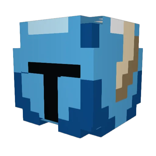 Forgeborn4060 Minecraft avatar head, 3D render