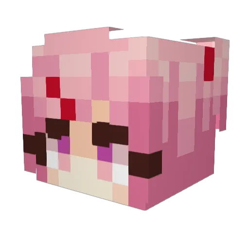 Forger_Yor Minecraft avatar head, 3D render