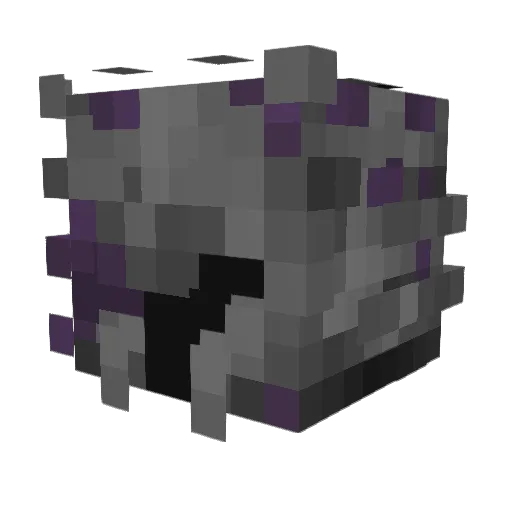 Forgesilver Minecraft avatar head, 3D render