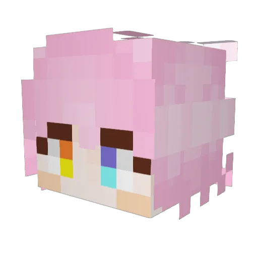 ForgetMeNot927 Minecraft avatar head, 3D render