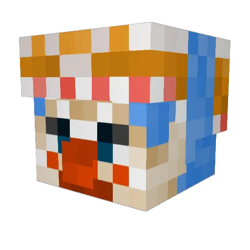 ForgingSmores Minecraft avatar head, 3D render