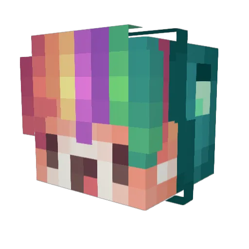 Forgitz Minecraft avatar head, 3D render