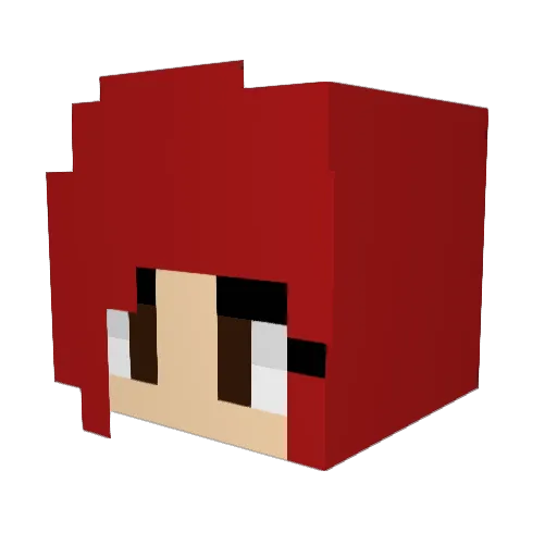 Forgo Minecraft avatar head, 3D render