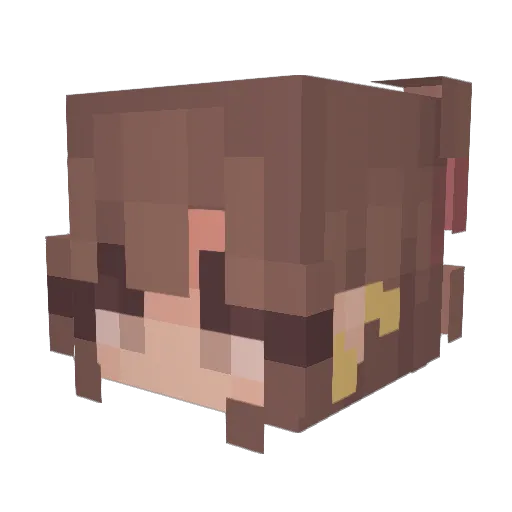 Forgott3nSoul Minecraft avatar head, 3D render