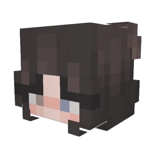 ForgottenLab Minecraft avatar head, 3D render