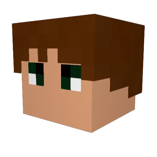 Forgotten_Bey Minecraft avatar head, 3D render