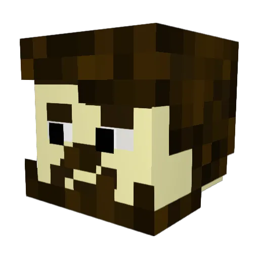 Forgotten_Shadoz Minecraft avatar head, 3D render