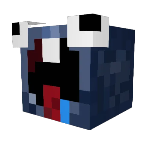 Forgottens3npai Minecraft avatar head, 3D render