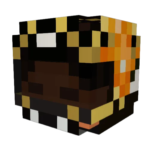 Forgzz Minecraft avatar head, 3D render
