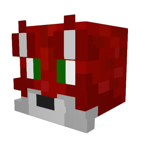 Forhrof Minecraft avatar head, 3D render