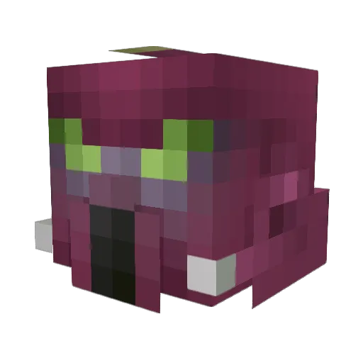 Foritus Minecraft avatar head, 3D render