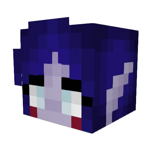 Forjre Minecraft avatar head, 3D render