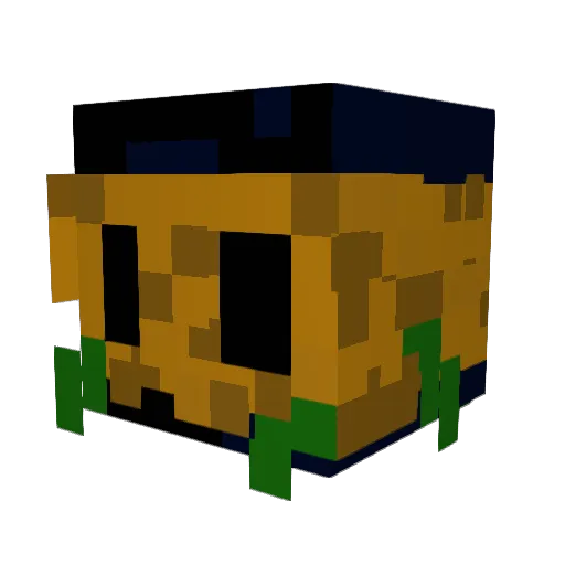 Fork08 Minecraft avatar head, 3D render