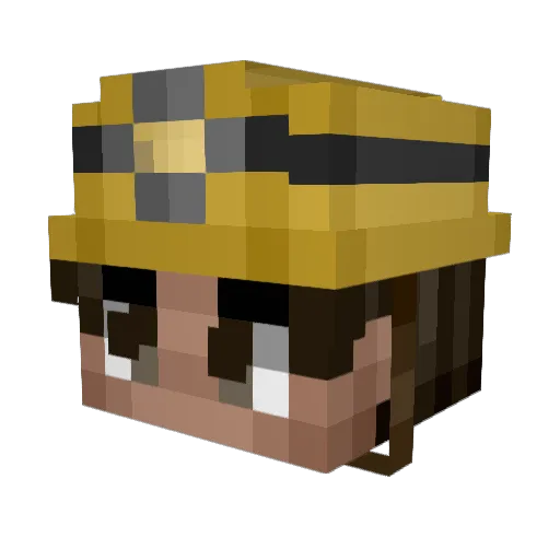 ForkLiftDriver37 Minecraft avatar head, 3D render