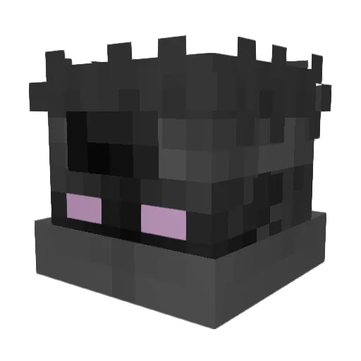 ForkLover Minecraft avatar head, 3D render