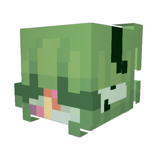 ForkTowne Minecraft avatar head, 3D render