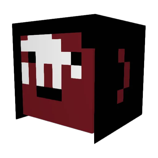 Forklookingspoon Minecraft avatar head, 3D render
