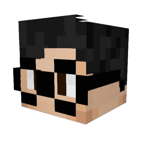 Forle Minecraft avatar head, 3D render