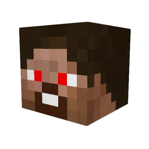 FormalForker Minecraft avatar head, 3D render