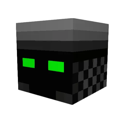 Formalhaute Minecraft avatar head, 3D render
