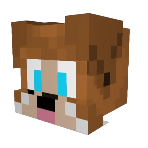 Formentia Minecraft avatar head, 3D render