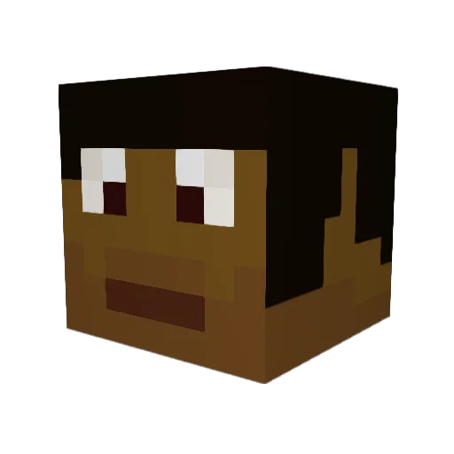 Former04 Minecraft avatar head, 3D render