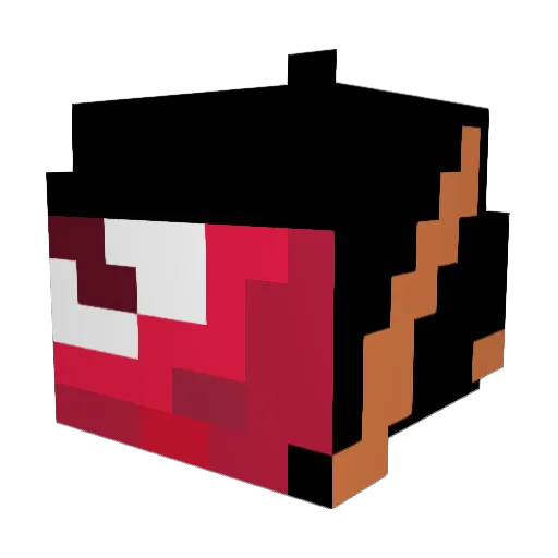 FormerRope8854 Minecraft avatar head, 3D render