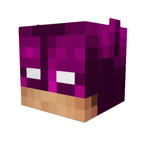 FormulaBadger Minecraft avatar head, 3D render