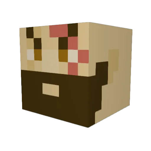 FormulaRacerLeon Minecraft avatar head, 3D render