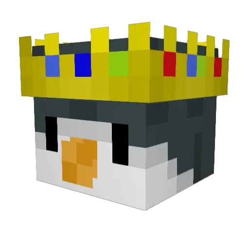 Formula_Duck Minecraft avatar head, 3D render