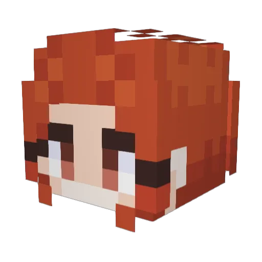 Formuletta Minecraft avatar head, 3D render
