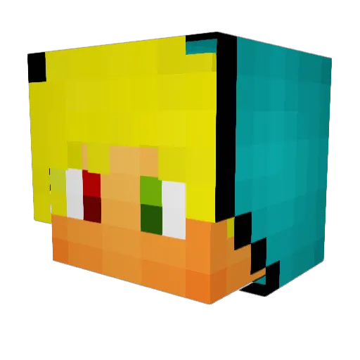 FornakRS Minecraft avatar head, 3D render