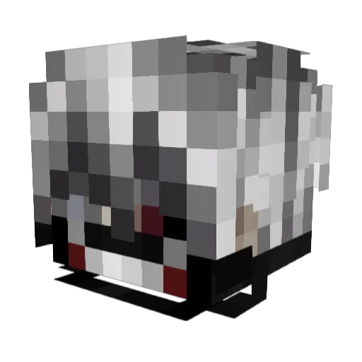 FornicatorV2 Minecraft avatar head, 3D render