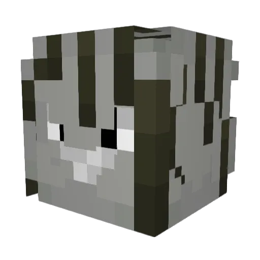 Forny9 Minecraft avatar head, 3D render