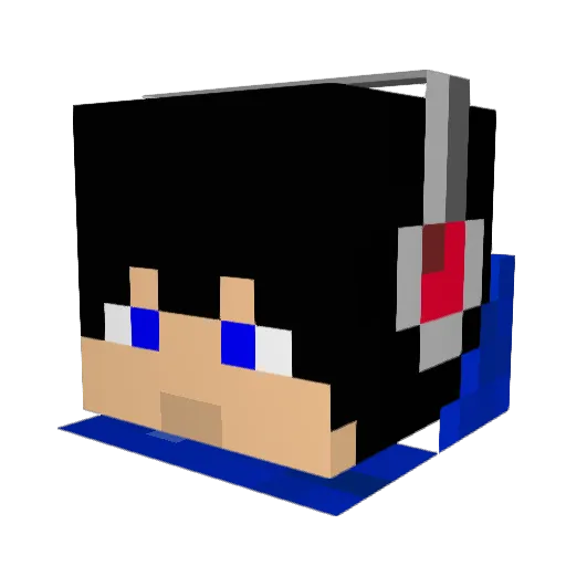 Foroul Minecraft avatar head, 3D render