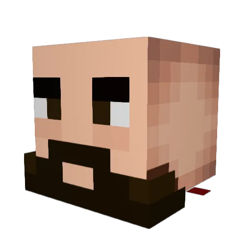 Forrest_87 Minecraft avatar head, 3D render