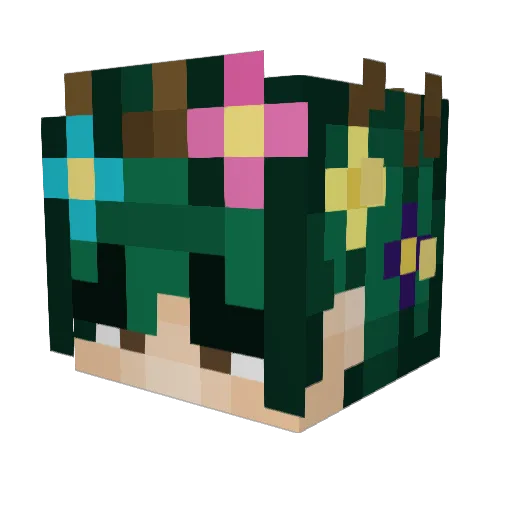 Forrest_Haze Minecraft avatar head, 3D render