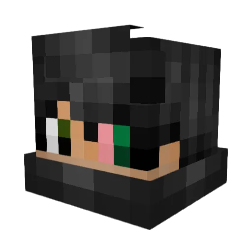 Forrestbono Minecraft avatar head, 3D render