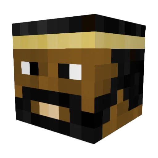 Forretix Minecraft avatar head, 3D render