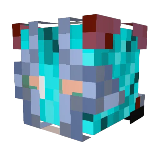 Forris999 Minecraft avatar head, 3D render